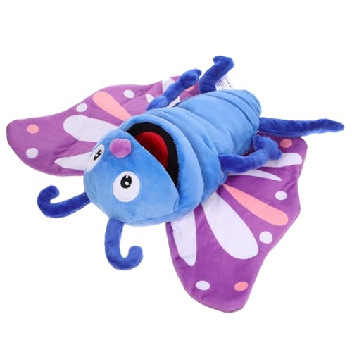 BESPORTBLE Plüsch Schmetterlings Handpuppe Sanft Beweglicher Mund Interaktives Rollenspiel Handspielzeug für Motorik und Kommunikation Geburtstagsgeschenk von BESPORTBLE