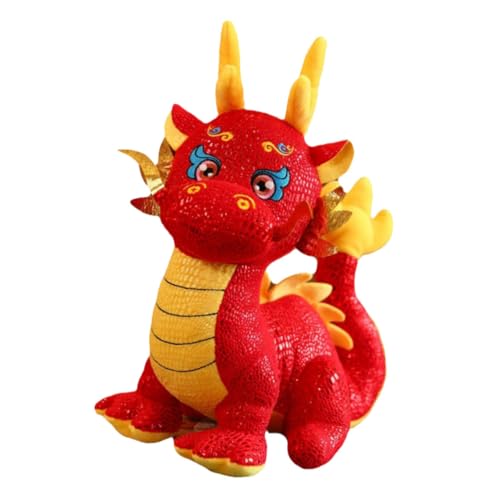 BESPORTBLE Plüsch Stofftier Chinesisches Neujahr Entzückendes Kuscheltier Für Familien Zodiac Plüschspielzeug Glücksbringer Für Jahr des Drachen von BESPORTBLE