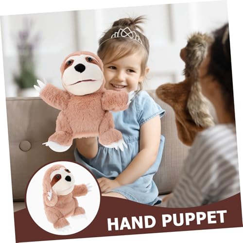 BESPORTBLE Plüsch Tier Handpuppe Baumfaultier Interaktive Handpuppe Weiches Stofftier für Rollenspiele Erzählen Kreative Eltern Junge Mädchen Kommunikation von BESPORTBLE