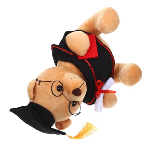 BESPORTBLE Plüschbär mit Brille Niedliches Abschlussgeschenk Gefüllte Bärenpuppe Bär Ornament für Dekoration im Wohnzimmer Schlafzimmer oder Büro BESPORTBLE Plüschbär mit Brille Niedliches Abschlussgeschenk Gefüllte Bärenpuppe Bär Ornament für Dekoration im Wohnzimmer Schlafzimmer oder Büro von BESPORTBLE