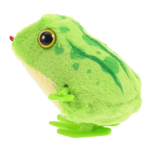 BESPORTBLE Plüschfrosch Für Junge Mädchen Niedliches Uhrwerkspielzeug Aus Weichem Material Für Kleinkinder Von Jahr Lustiges Tierplüsch Für Motorischen Fähigkeiten von BESPORTBLE