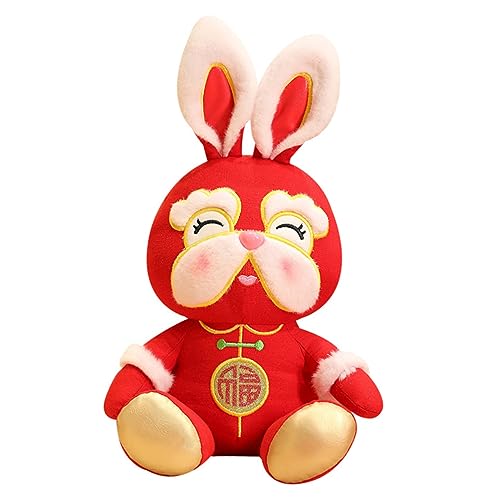 BESPORTBLE Plüschhase Rotes Stofftier Neujahrs Maskottchen Kuscheltier Dekoration Frohes Fest BESPORTBLE Plüschhase Rotes Stofftier Neujahrs Maskottchen Kuscheltier Dekoration Frohes Fest von BESPORTBLE