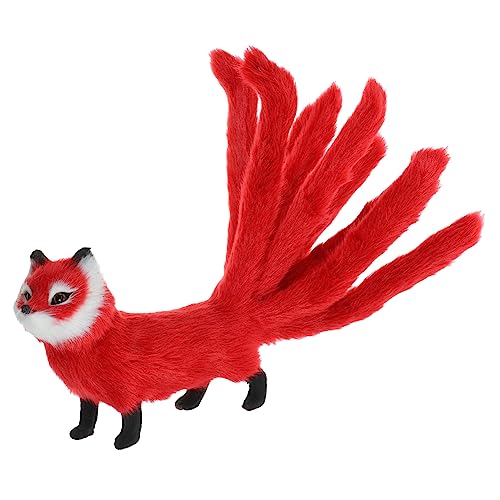 BESPORTBLE Plüschige Fuchsfigur Realistisches Großes Tiermodell Weiches Plüschspielzeug Für Dekoration Für Schreibtisch Und Garten Entzückendes BESPORTBLE Plüschige Fuchsfigur Realistisches Großes Tiermodell Weiches Plüschspielzeug Für Dekoration Für Schreibtisch Und Garten Entzückendes von BESPORTBLE