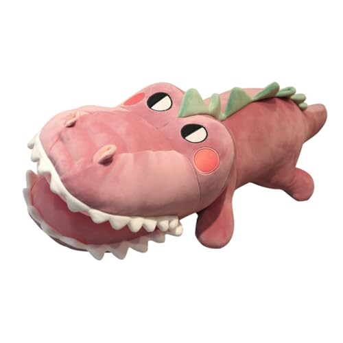 BESPORTBLE Plüschkrokodil Weiches Gefülltes Für Dekoratives Plüschtier Purpurrot Geburtstagsgeschenk Und Kuscheltier Für Kinderzimmer von BESPORTBLE