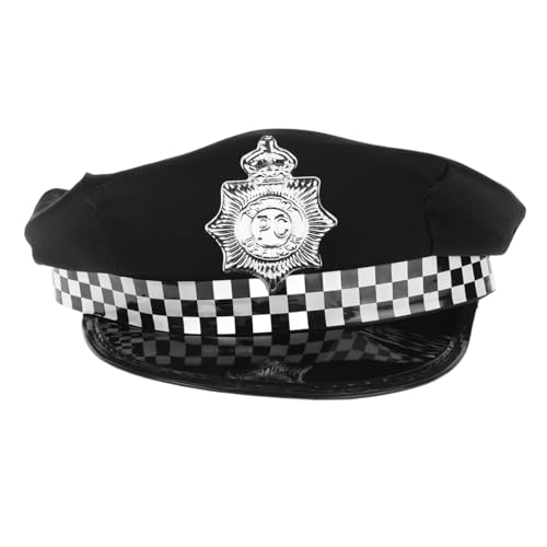 BESPORTBLE Polizei Hut Weicher und Bequemer Polizeikappen für Rollenspiele Bühnenaufführungen und Partys für Kleine mit Kariertem Design BESPORTBLE Polizei Hut Weicher und Bequemer Polizeikappen für Rollenspiele Bühnenaufführungen und Partys für Kleine mit Kariertem Design von BESPORTBLE