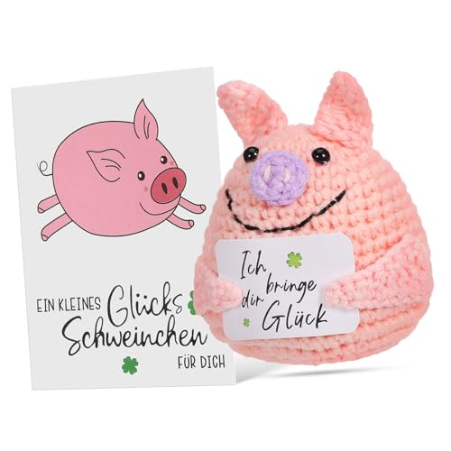 BESPORTBLE Positive Häkelschwein Emotionales Unterstützungsplüschtier mit Positiver Karte Vielseitig Einsetzbar für Dekorationen und Handgemacht aus Weichem Garn BESPORTBLE Positive Häkelschwein Emotionales Unterstützungsplüschtier mit Positiver Karte Vielseitig Einsetzbar für Dekorationen und Handgemacht aus Weichem Garn von BESPORTBLE