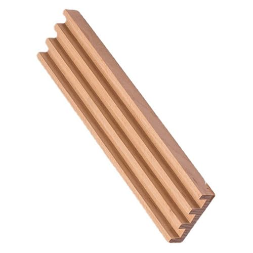 BESPORTBLE Praktisches Domino Rack aus Buchenholz mit Mehrfachfächern Leichter Holzhalter für Dominosteine für Familienspiele und Organisiertes Aufbewahren von Spielsteinen von BESPORTBLE