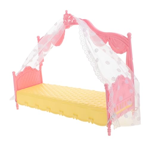 BESPORTBLE Prinzessinnen Bettmodell für Puppen Puppenhausmöbel mit Schlafvorhang Spielzeugbett für Kreatives Zubehör für Fantasievolles und Aufbewahrung BESPORTBLE Prinzessinnen Bettmodell für Puppen Puppenhausmöbel mit Schlafvorhang Spielzeugbett für Kreatives Zubehör für Fantasievolles und Aufbewahrung von BESPORTBLE