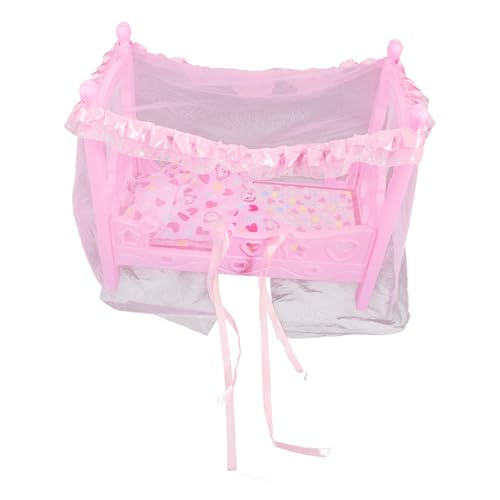 BESPORTBLE Prinzessinnenbett Puppenbett für Junge Mädchen Miniatur Babybett aus Sicherem Material Puppenhaus Möbel Zubehör für Kinderzimmer und Rollenspiele BESPORTBLE Prinzessinnenbett Puppenbett für Junge Mädchen Miniatur Babybett aus Sicherem Material Puppenhaus Möbel Zubehör für Kinderzimmer und Rollenspiele von BESPORTBLE