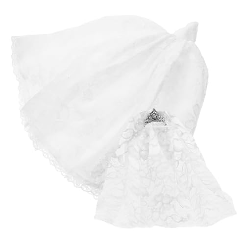 BESPORTBLE Puppen Brautkleid mit Schleier Hochzeitskleid für Spielzeugpuppe Weiches Waschbares Puppenkleid für Rollenspiel und Dekoration von BESPORTBLE