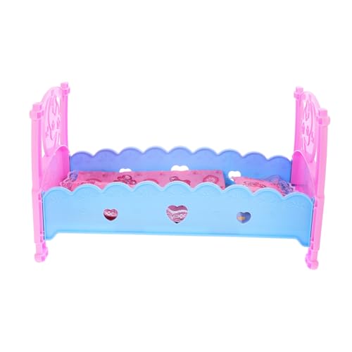BESPORTBLE Puppenbett für Mädchen Miniatur Puppenmöbel aus Sicherem für Puppenhäuser als zu Geburtstagen Weihnachten und Mehr von BESPORTBLE