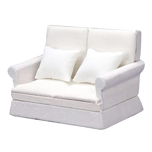 BESPORTBLE Puppenhaus Couch für Wohnzimmer Dekoration Weißes Miniaturspielzeug für DIY Hausmodellgestaltung BESPORTBLE Puppenhaus Couch für Wohnzimmer Dekoration Weißes Miniaturspielzeug für DIY Hausmodellgestaltung von BESPORTBLE