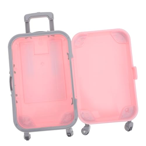 BESPORTBLE Miniatur Koffer für Puppenhaus Kleiner Koffer Spielzeug Zubehör Eleganter Reisekoffer für Miniaturdekoration für Spielzeug Puppenzubehör von BESPORTBLE