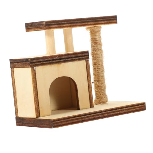 BESPORTBLE Puppenhaus Kratzbaum Und Zubehör Dekoratives Katzenbaum Modell Für Kreative Spielwelten Puppenhauszubehör Für Ab Jahren von BESPORTBLE