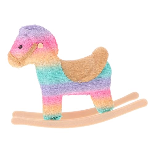 BESPORTBLE Puppenhaus Mini Schaukelpferd Stuhl Süßes Cartoon Möbelmodell Für Rocking Horse Dekoration Für Puppenhäuser Und Miniaturlayouts Regenbogen BESPORTBLE Puppenhaus Mini Schaukelpferd Stuhl Süßes Cartoon Möbelmodell Für Rocking Horse Dekoration Für Puppenhäuser Und Miniaturlayouts Regenbogen von BESPORTBLE
