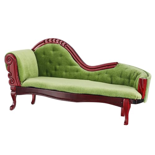 BESPORTBLE Puppenhaus Möbel Entzückendes Sofa Für Puppenhaus Sofa Figur Im Eleganten Für Kreatives Rollenspiel von BESPORTBLE