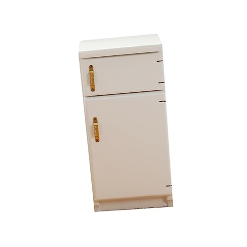 BESPORTBLE Puppenhaus Möbel Weiß Detailgetreues Langlebiges Mini Kühlschrank Zubehör für Puppenhaus Dekoration und Kinderspielzeug Vielseitiges Wohnaccessoire von BESPORTBLE