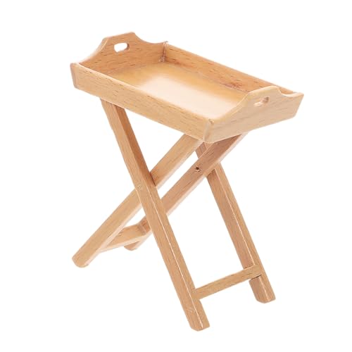 BESPORTBLE Miniatur-geschirrmodell Für Puppenhäuser Maßstab Miniatur-serviertablett Aus Holz Zubehör Für Puppenhausküchen Kleine Puppenhausmöbel Miniaturmöbeldekoration Für von BESPORTBLE