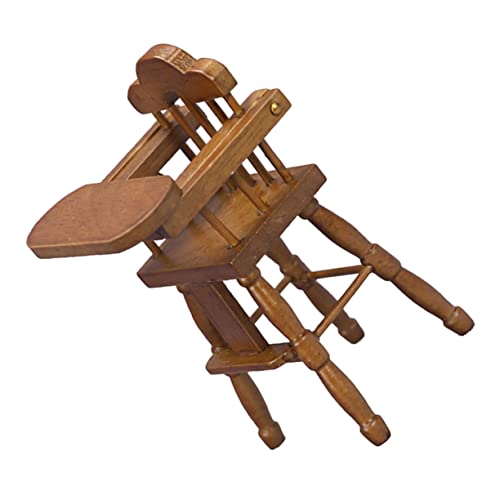 BESPORTBLE Puppenhaus Naturfarbenes Holzspielzeug Detailreiches Mini Kinderstuhl Modell für DIY Micro Landschaft Geeignet als Dekoration für Jungen und Mädchenzimmer von BESPORTBLE