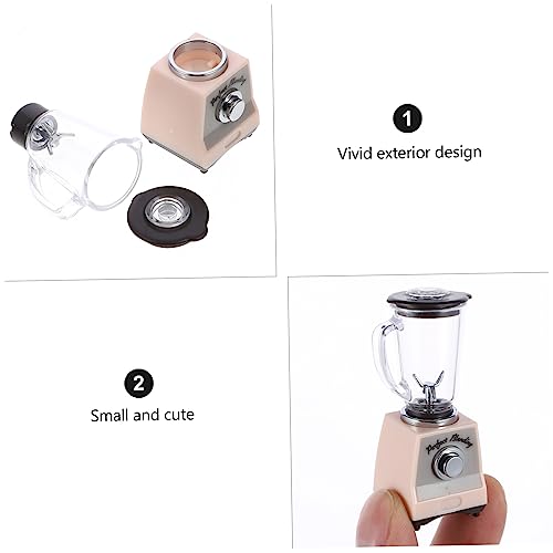 BESPORTBLE Puppenhaus Smoothie Mixer Spielküchen Zubehör für Jungen und Mädchen Realistische Miniatur Küchenmaschine in Rosa Pädagogisches Rollenspiel Küchenzubehör von BESPORTBLE