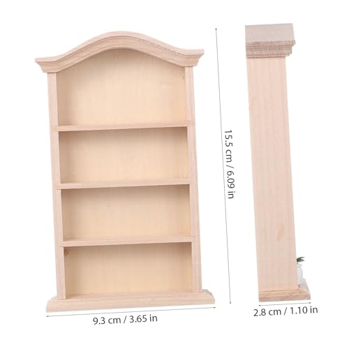 BESPORTBLE Puppenhaus &Amp; Haus Künstliches Zubehör Pflanzen Bücherregal Kinderzimmer Geschenk Regal Zuhause Holzdisplay Für Möbel Bibliothek Mini Dekoration Puppe Topfminiaturen von BESPORTBLE