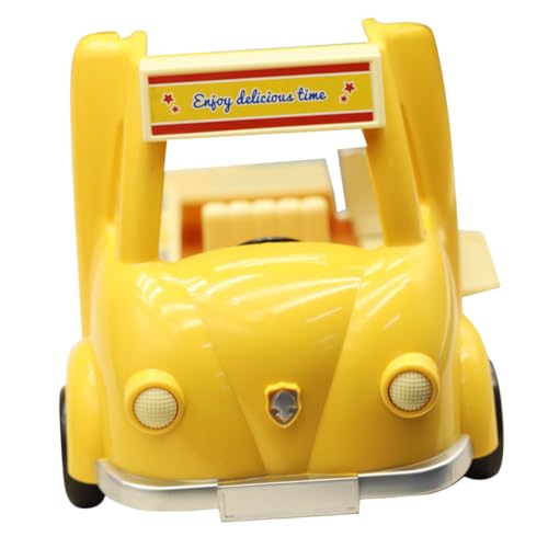 BESPORTBLE -Imbisswagen Puppenhaus-Automodell interaktives Spielzeug kinderspielzeug Spielzeuge Puppenhaus-Fahrzeugmodell Puppenhaus-Ornament Musik Ornamente Burgerwagen schmücken von BESPORTBLE