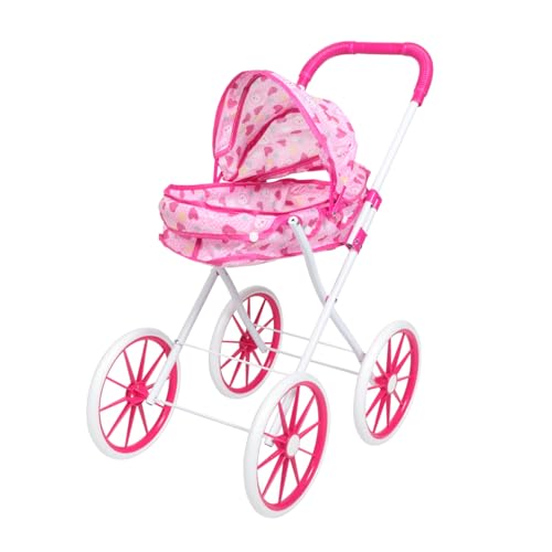 BESPORTBLE Puppenkinderwagen Für Zusammenklappbarer Kinderwagen Mit Süßem Muster Realistischer Puppenbuggy Für Rollenspiele Für Drinnen Und Draußen BESPORTBLE Puppenkinderwagen Für Zusammenklappbarer Kinderwagen Mit Süßem Muster Realistischer Puppenbuggy Für Rollenspiele Für Drinnen Und Draußen von BESPORTBLE