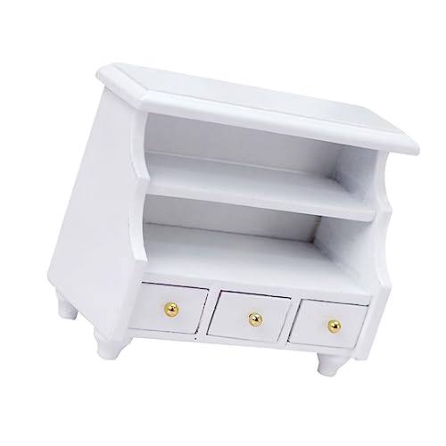 BESPORTBLE Puppenmöbel Weißer Holzschrank Für Puppenhaus Als Zubehör Für Miniaturmodelle Spielideen BESPORTBLE Puppenmöbel Weißer Holzschrank Für Puppenhaus Als Zubehör Für Miniaturmodelle Spielideen von BESPORTBLE