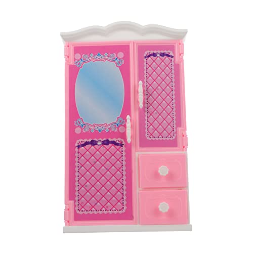 BESPORTBLE Puppenschrank Für Puppen Robuster Und Tragbarer Puppenmöbel Organizer Aus Hochwertigem Material Fördert Kreatives Rollenspiel Puppenzubehör von BESPORTBLE