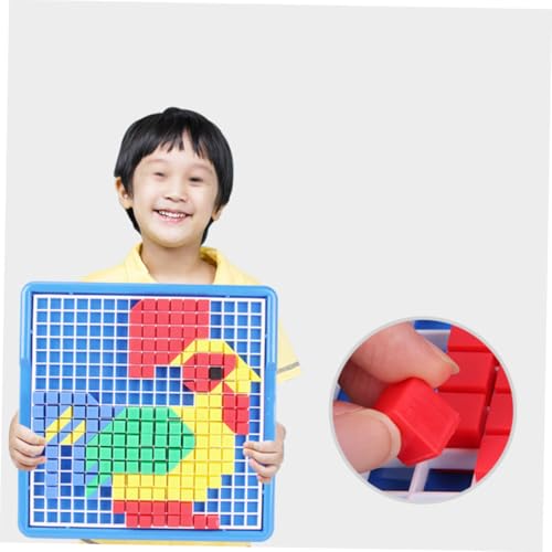 BESPORTBLE Puzzle Frühe Pädagogische Lernhilfe aus Sicherem Kunststoff Kreatives Puzzle Platte für Vorschulkinder Vorstellungskraft und Farberkennung von BESPORTBLE