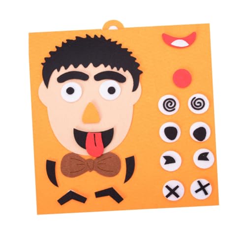 BESPORTBLE Puzzle Gesichtsausdruck Lernspielzeug Hand Auge Koordination Emotionserkennung Pädagogisches DIY Set für Jungen aus Material Langlebig Sicher von BESPORTBLE