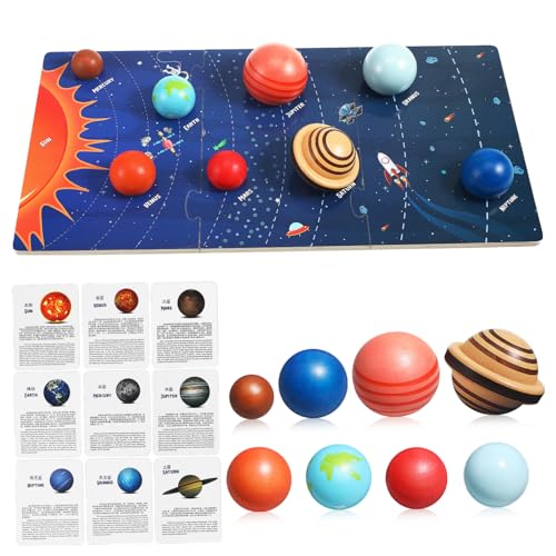 BESPORTBLE Puzzle Sonnensystem Planeten Lernspielzeug Für Interaktives Modell des Planeten Systems Für Kleine Astronauten Und Fans von BESPORTBLE