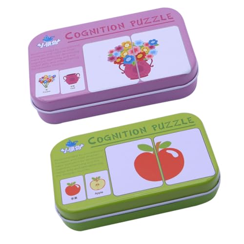 BESPORTBLE Puzzle für Frühe Bildung Lernspielzeug mit Früchten und Alltagsgegenständen Pädagogisches Memory Spiel für Kleinkinder und Schüler Fördert Kognitive Fähigkeiten und Eltern Junge von BESPORTBLE