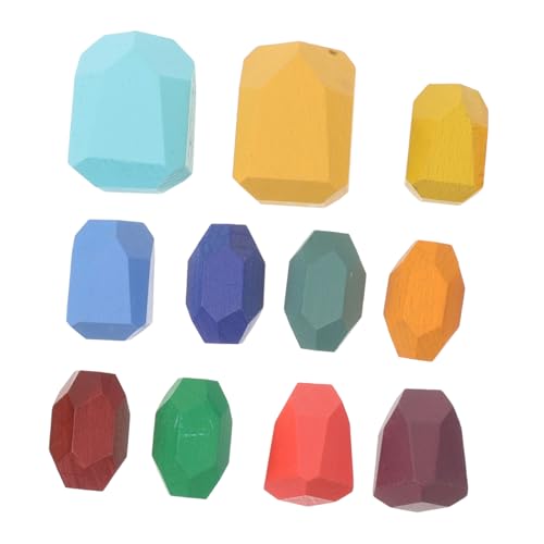 BESPORTBLE Rainbow Stacking Blocks für Teiliges Montessori Holzspielzeug Kognitive Spielzeuge Kreativität Eltern Junge Mädchen Interaktion und Frühkindlicher Entwicklung von BESPORTBLE