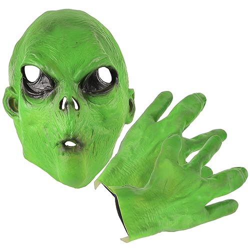 BESPORTBLE Realistische Alien Für Erwachsene Gruselige Halloween Mit Handschuhen Perfekte Kostüm Requisite Für Karneval Und Halloween Partys Grüne BESPORTBLE Realistische Alien Für Erwachsene Gruselige Halloween Mit Handschuhen Perfekte Kostüm Requisite Für Karneval Und Halloween Partys Grüne von BESPORTBLE