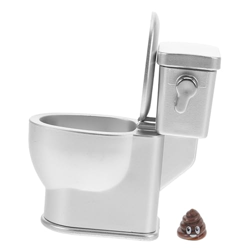 BESPORTBLE Realistische Deko Accessoires Für Puppenhäuser Mit Sound Silberne Puppenhaustoilette Für Kreative Szenen Gestaltung BESPORTBLE Realistische Deko Accessoires Für Puppenhäuser Mit Sound Silberne Puppenhaustoilette Für Kreative Szenen Gestaltung von BESPORTBLE