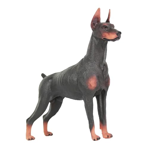 BESPORTBLE Realistische Dobermann Tierfigur aus Kunststoff Robustes Leichtes Lernspielzeug für Pädagogisches Hundemodell Naturgetreue Wildtier Simulation für Kindergarten und Dekoration von BESPORTBLE