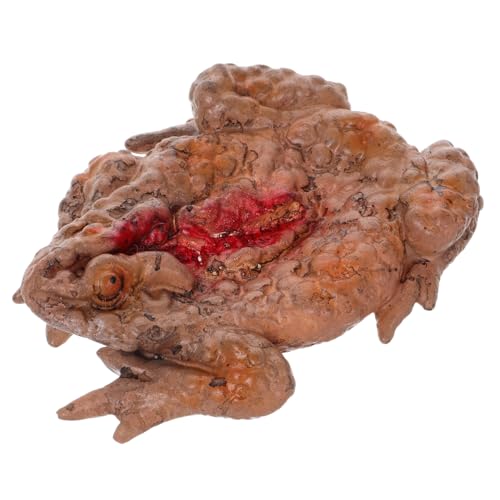 BESPORTBLE Realistische Kröte Streich Prop Horrible Meal Box Deko für Halloween Gruselige Simulation für Spukhaus und Party Blutflecken BESPORTBLE Realistische Kröte Streich Prop Horrible Meal Box Deko für Halloween Gruselige Simulation für Spukhaus und Party Blutflecken von BESPORTBLE