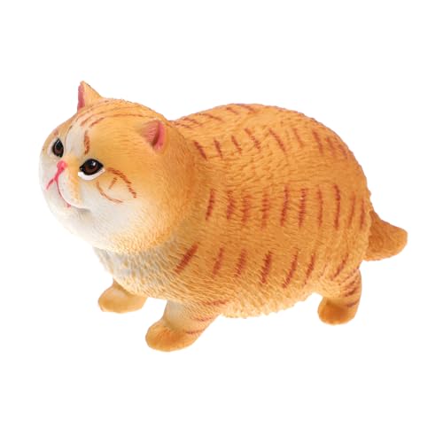 BESPORTBLE Realistische Kurze Figur Katzenornament Für Desktop Dekoratives Katzenmodell Niedliche Katzendekoration Für Zuhause Und Kinderzimmer von BESPORTBLE