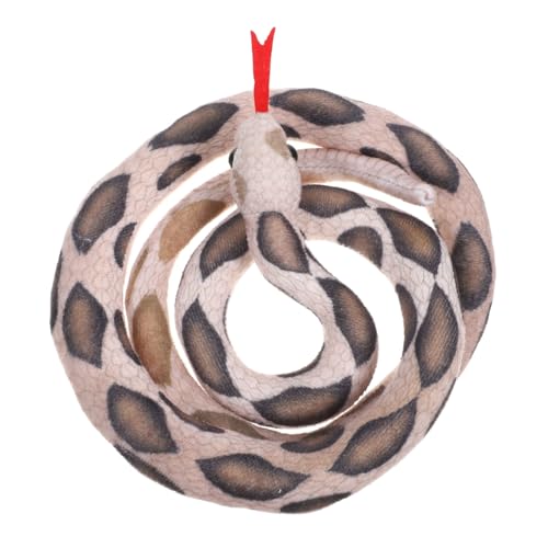 BESPORTBLE Realistische Plüschschlange Künstliche Snake Requisite Für Spukhaus Partys Halloween Streiche Für Braune Farbgebung Für Scherzartikel Und Dekoration von BESPORTBLE