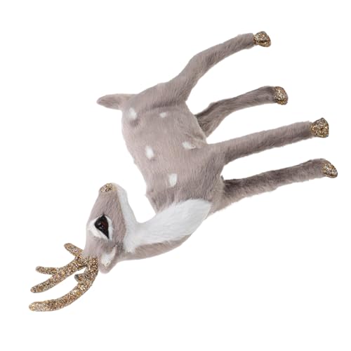 BESPORTBLE Realistische Rentierfiguren Aus Kunststoff Weihnachtsdekoration Für Innen Und Außenbereich Lebensechte Kleine Elchstatuen Für Festliche Dekoration von BESPORTBLE