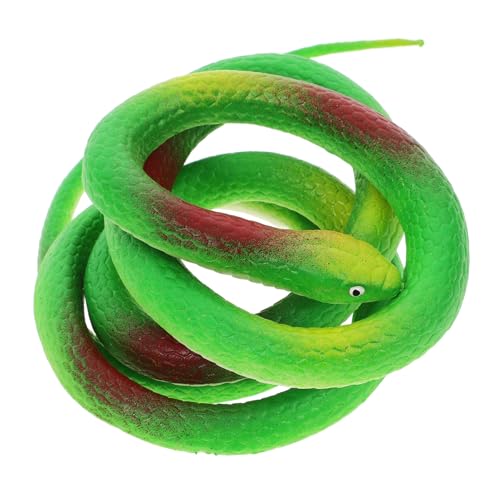 BESPORTBLE Realistische Schlangenfigur mit Clip und Schnur Grüne Schlangensimulation für Streiche im Garten Party Accessoire und Outdoor Spaß Schnur und Clip von BESPORTBLE