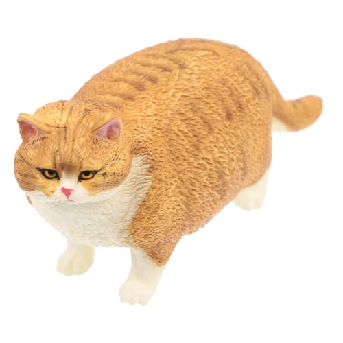 BESPORTBLE Realistische Simulation Kurzhaar katzenfigur aus Kunststoff Langlebiges Lernspielzeug für Lebensechte Katzenstatue für Zimmerdekoration und Frühe Bildung Leicht und Beweglich von BESPORTBLE