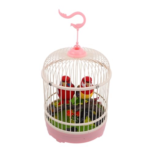 BESPORTBLE Realistischer Vogelkäfig für Geräuschaktivierte Singende Vögel Einzigartiges Design Kreative Dekoration für Zuhause und Büro Fördert Kreativität und Motorische Fähigkeiten von BESPORTBLE