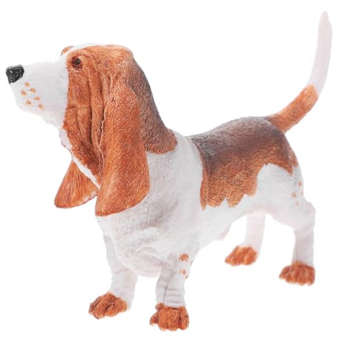 BESPORTBLE Realistisches Basset Hound Modell Hund Dekoration Desktop Ornament Haustier BESPORTBLE Realistisches Basset Hound Modell Hund Dekoration Desktop Ornament Haustier von BESPORTBLE