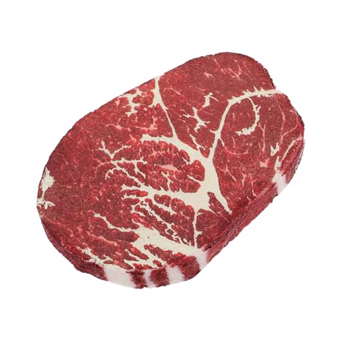 BESPORTBLE Künstliches Steak Modell für Partydekoration Lebensechtes Rindfleisch Simulierte Lebensmittel für Fotografie Hochpolymer Harz Praktische Größe für Einfache Anwendung von BESPORTBLE