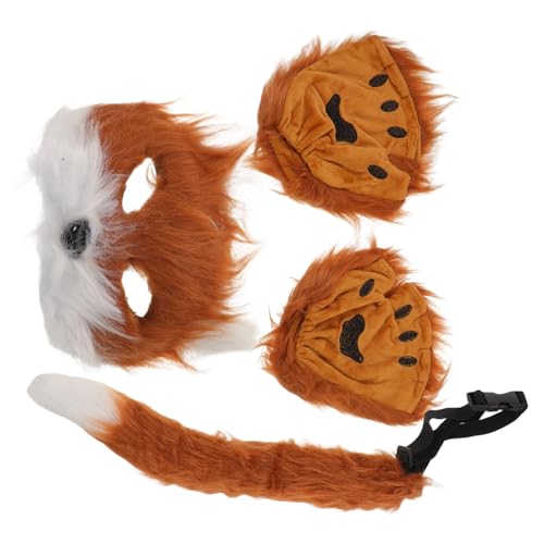 BESPORTBLE Realistisches Fuchs Kostüm Set mit Maske und Handschuhen Verstellbar Langlebiges Material Für Erwachsene für Halloween Karneval und Themenpartys BESPORTBLE Realistisches Fuchs Kostüm Set mit Maske und Handschuhen Verstellbar Langlebiges Material Für Erwachsene für Halloween Karneval und Themenpartys von BESPORTBLE