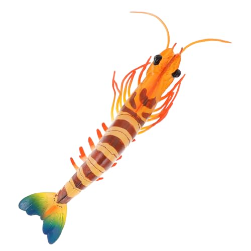 BESPORTBLE Realistisches Garnelenmodell Dekoration Große Garnelenfigur Lebensnahe Meeresbewohner Figur Kinderzimmer Deko und Lernspielzeug von BESPORTBLE