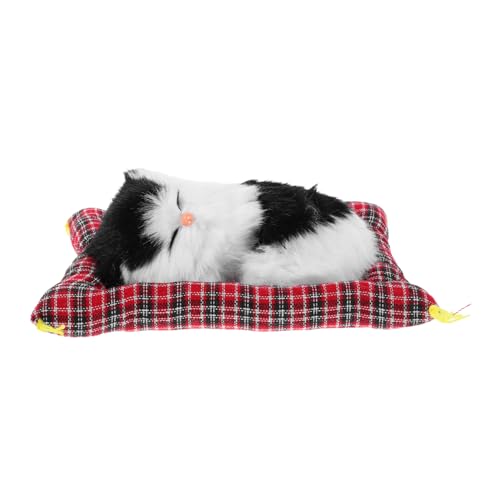 BESPORTBLE Realistisches Katzenmodell mit Schlafmatte Interaktiver Miauton Lebensechte Plüschkatze als Tisch und Regaldeko Vielseitig für Wohnzimmer Schlafzimmer Büro für Katzenliebhaber BESPORTBLE Realistisches Katzenmodell mit Schlafmatte Interaktiver Miauton Lebensechte Plüschkatze als Tisch und Regaldeko Vielseitig für Wohnzimmer Schlafzimmer Büro für Katzenliebhaber von BESPORTBLE