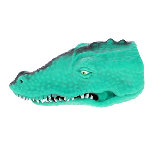 BESPORTBLE Realistisches Krokodil Handpuppe aus Weichem TPR Interaktives Rollenspiel für Erwachsene Fördert Eltern Junge Mädchen Bindung und Kreatives zu Halloween und Alltag von BESPORTBLE